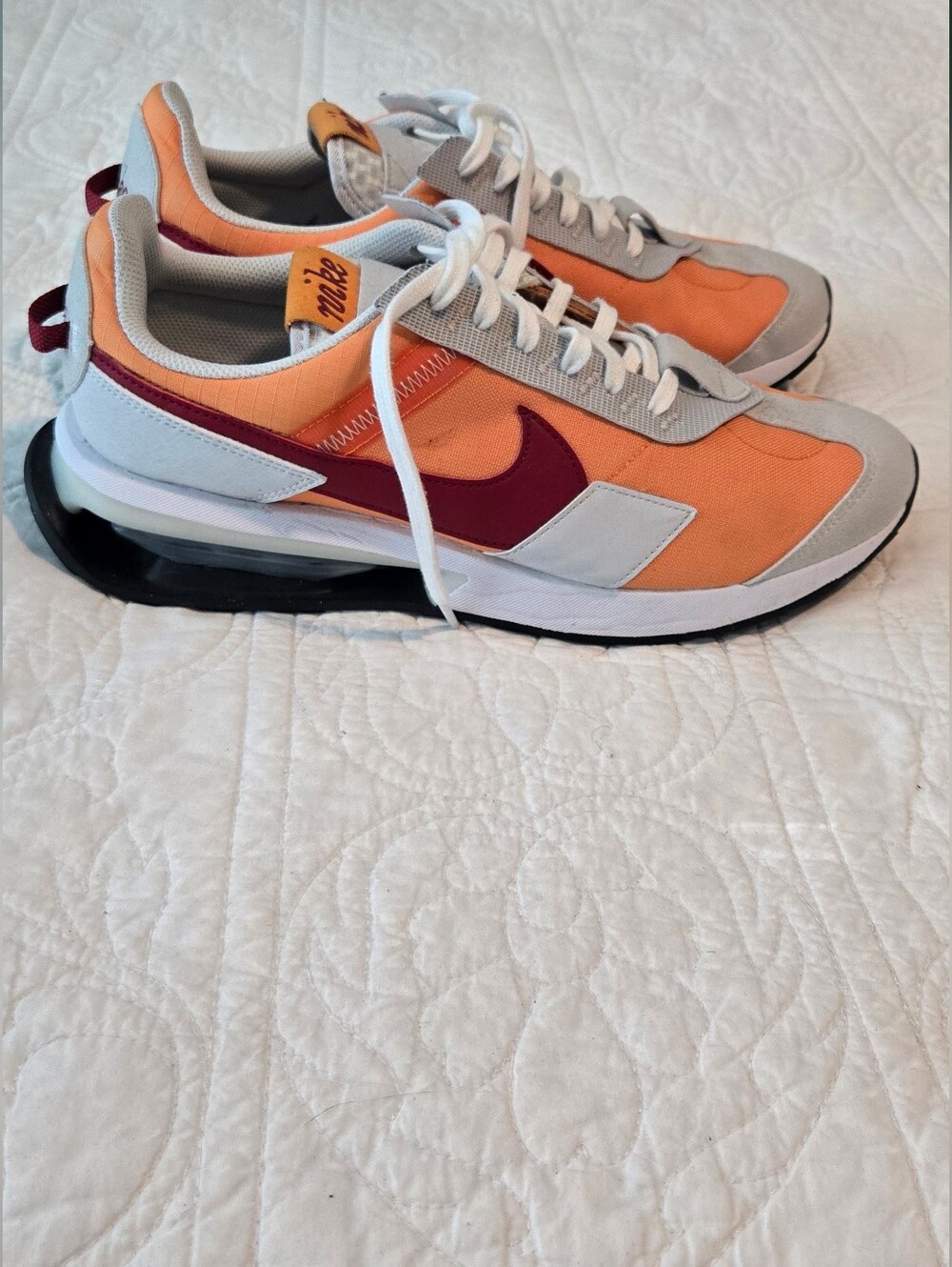 Nike Air Max Pre-Day Runner in Orange and Maroon